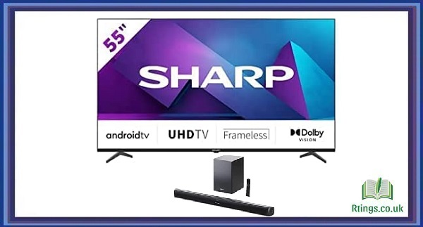 Bundle of SHARP 55FN6KA 55-Inch 4K UHD Frameless LED Android TV Review