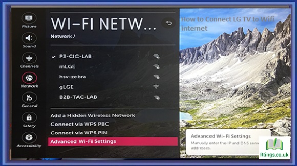 How to Connect LG TV to Wifi internet